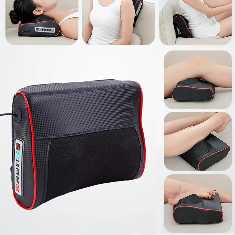 Electric Massager Designed for Shiatsu Neck Therapy, Suitable for Shoulders, Back, And Legs. It Provides Deep Tissue Kneading And Makes a Great Gift for Parents Or Anyone.