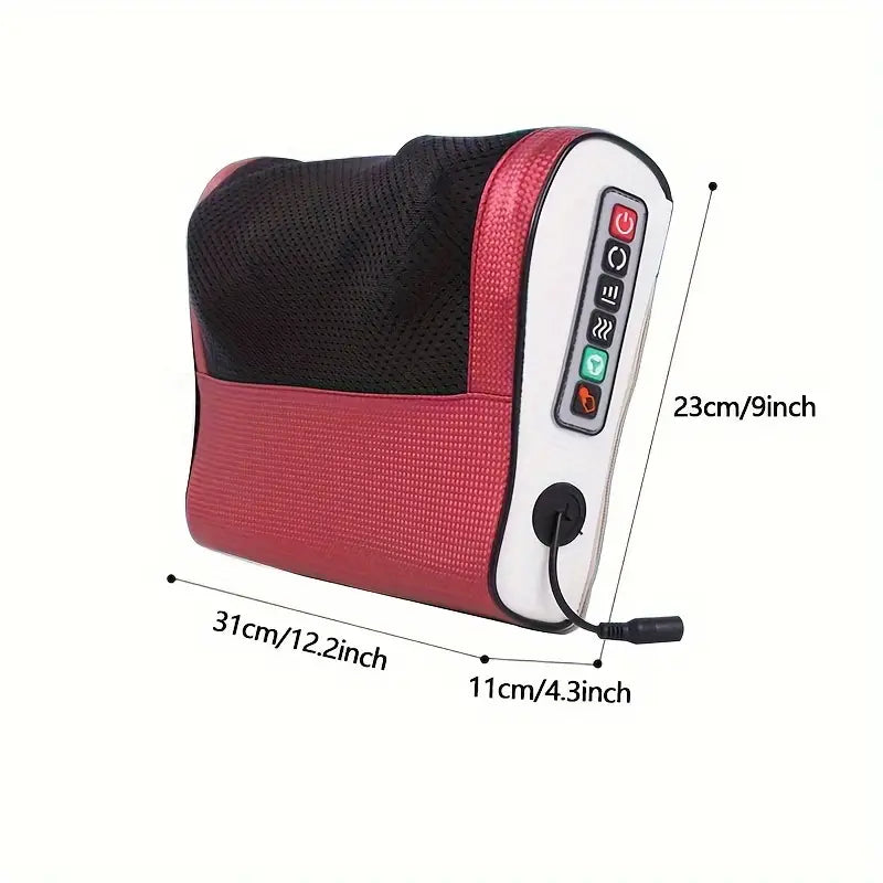 Electric Massager Designed for Shiatsu Neck Therapy, Suitable for Shoulders, Back, And Legs. It Provides Deep Tissue Kneading And Makes a Great Gift for Parents Or Anyone.